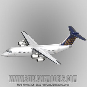 british aerospace 146-300 regional jet 3d model