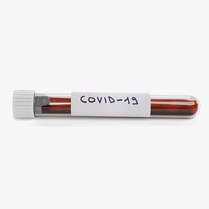 Test Tube with Covid 19