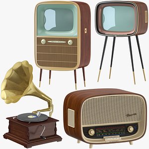 Vintage Video And Audio Devices Collection