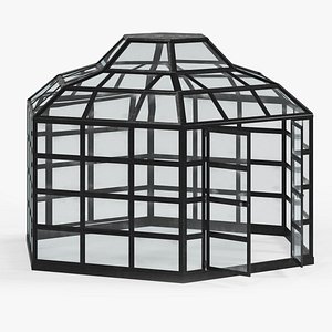 3D Greenhouse hexagon model