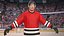 Hockeyspieler 1 PBR manipuliert