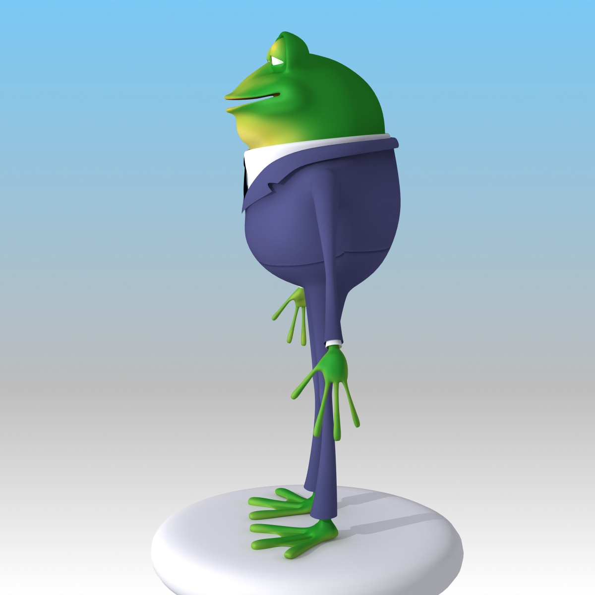 cartoon frog suit 3d max