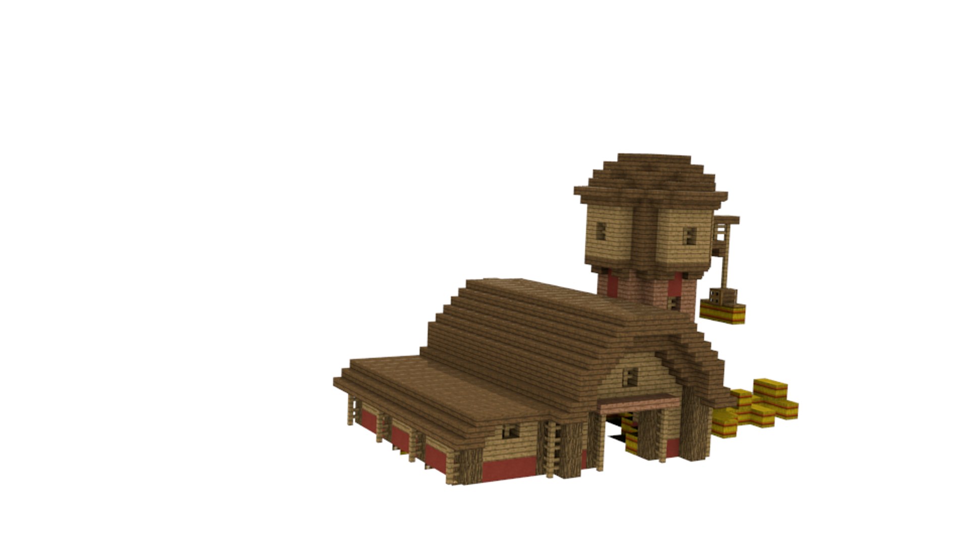 Minecraft Medieval Building Pack Modelo 3D - TurboSquid 1028410