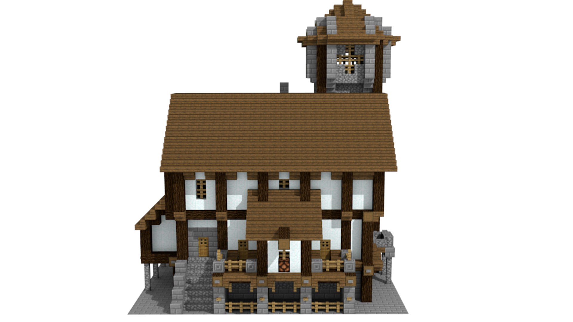 Minecraft Medieval Building Pack Modelo 3D - TurboSquid 1028410