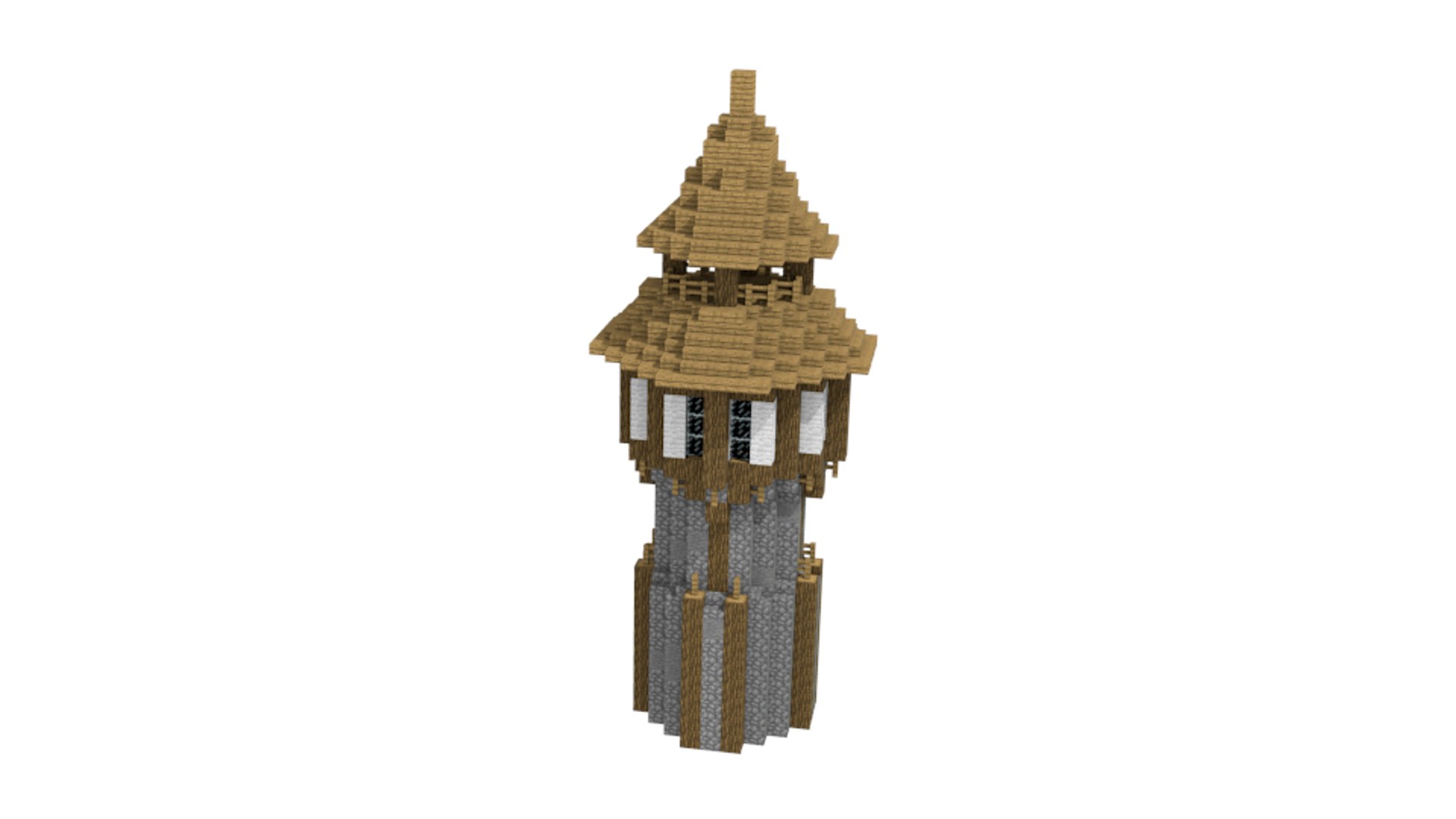 Minecraft Medieval Building Pack Modelo 3D - TurboSquid 1028410