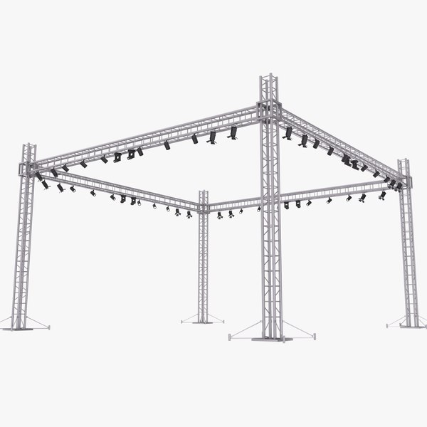 3D model Stage Truss With Lights