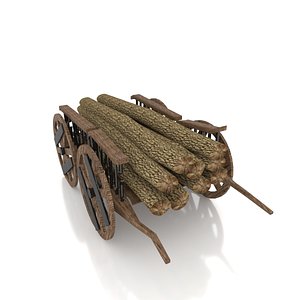 Medieval Horse Cart model