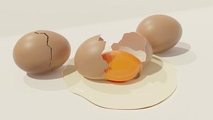 3D chicken egg