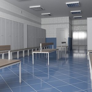 3D Locker Room 1 model