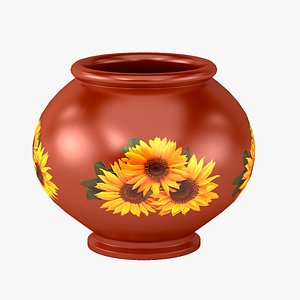 pot ceramics patterned model