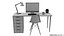Apple iMac Workstation Desk