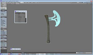 handheld axe 3d lwo