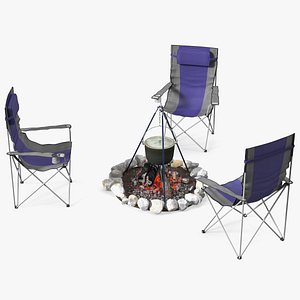 Chairs Around Campfire Pit