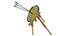 3D TargetWithArrows 01 c model