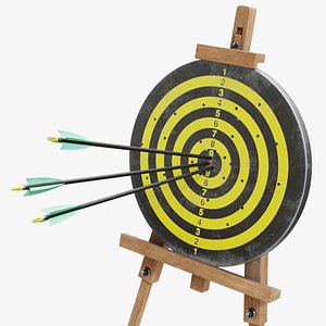 3D TargetWithArrows 01 c model