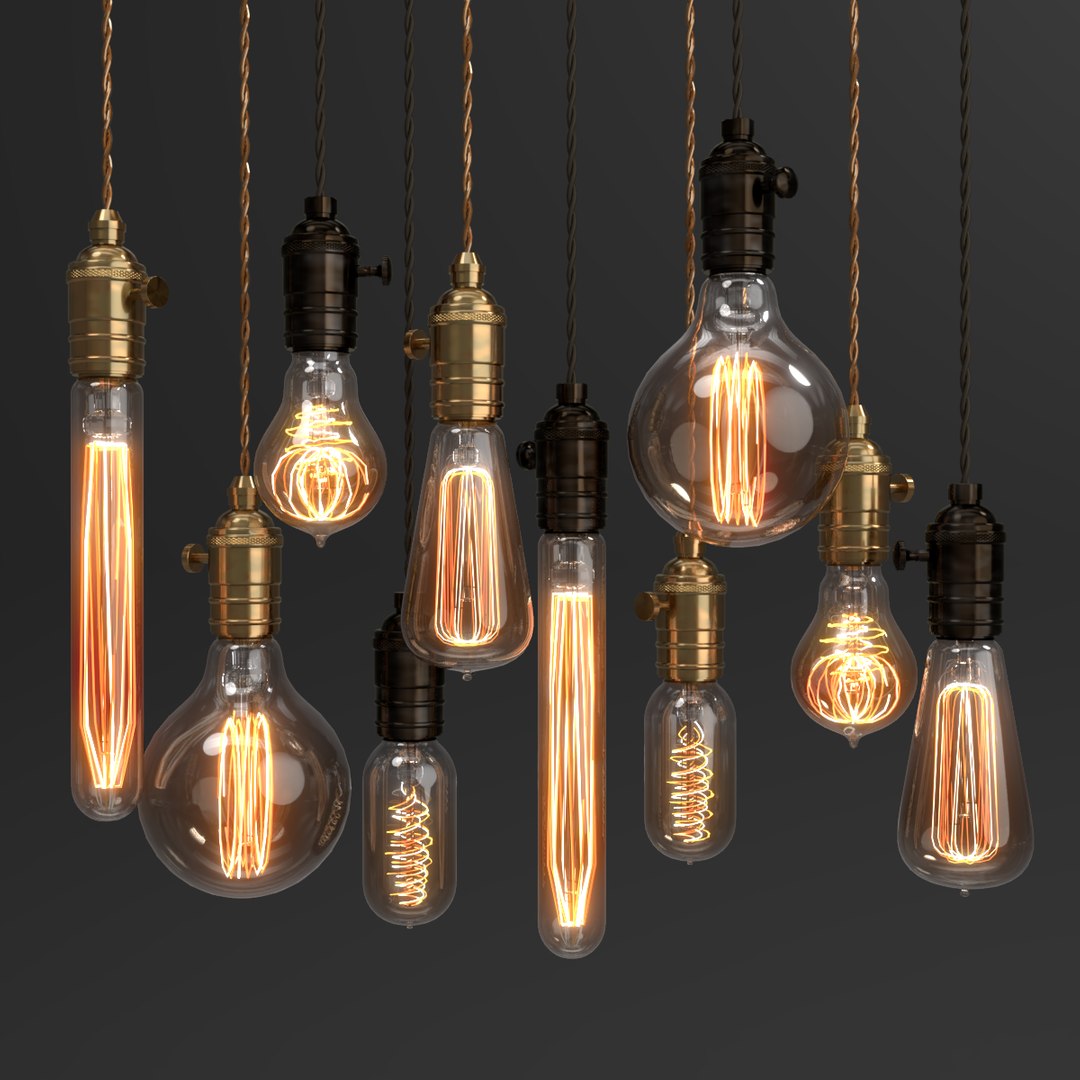 Blender Set Edison Vintage 3D Model - TurboSquid 1290776