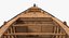 large wooden freight boat fbx