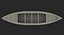 large wooden freight boat fbx