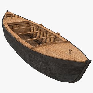 Large Wooden Freight Boat