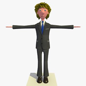 Tim The Business Man Cartoon