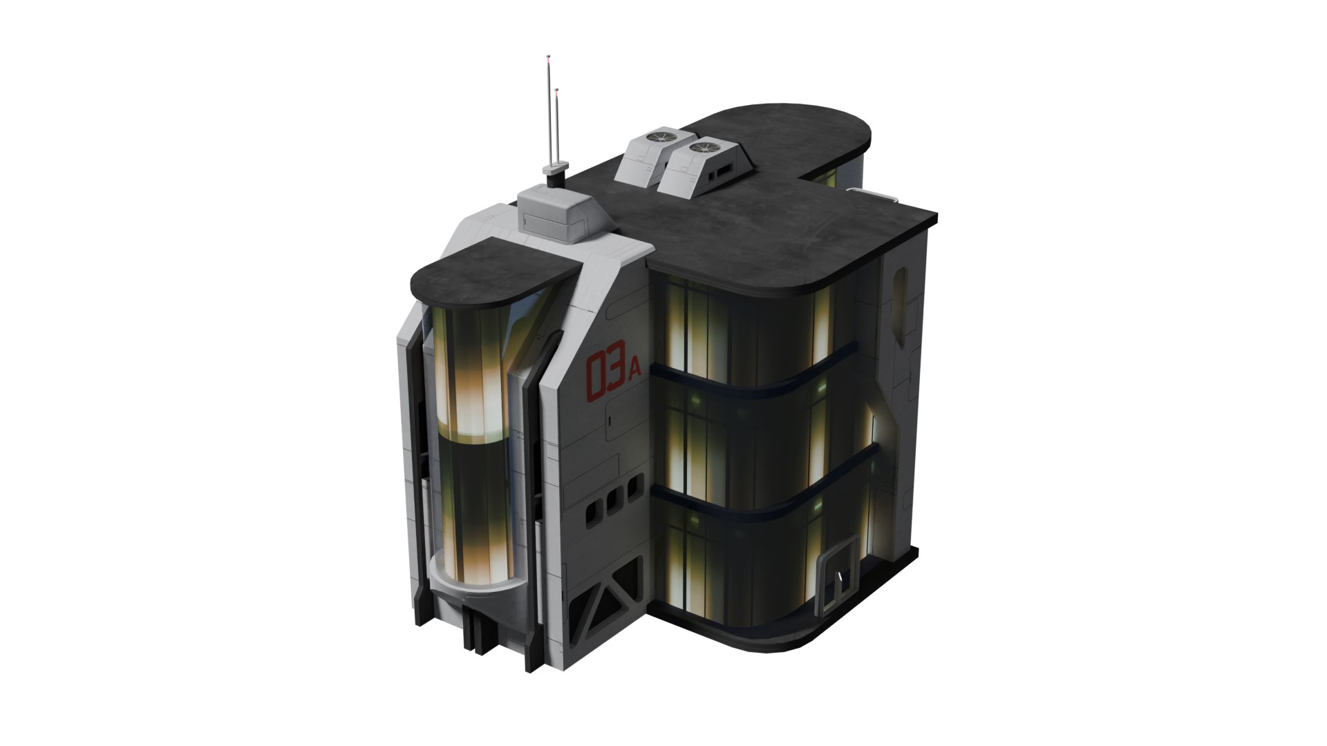 Sci-fi Lab Model - TurboSquid 2227259