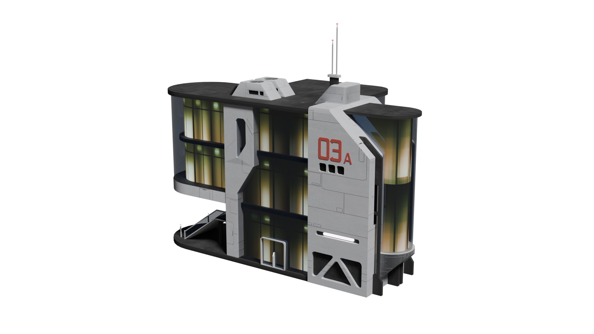 Sci-fi Lab Model - TurboSquid 2227259
