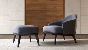 Leslie Armchair 3D model