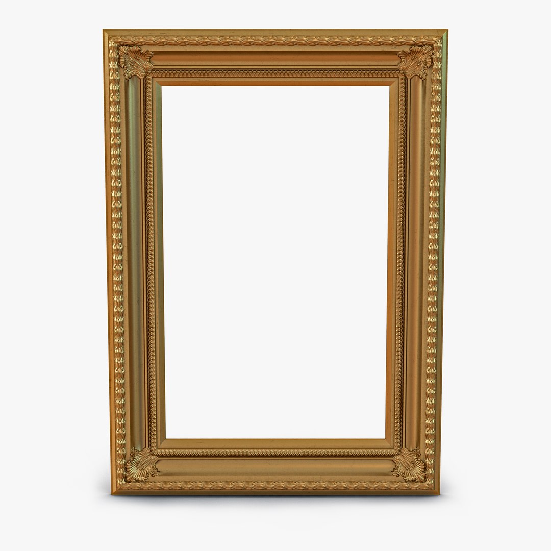 Baroque Picture Frame 5 3D model preview