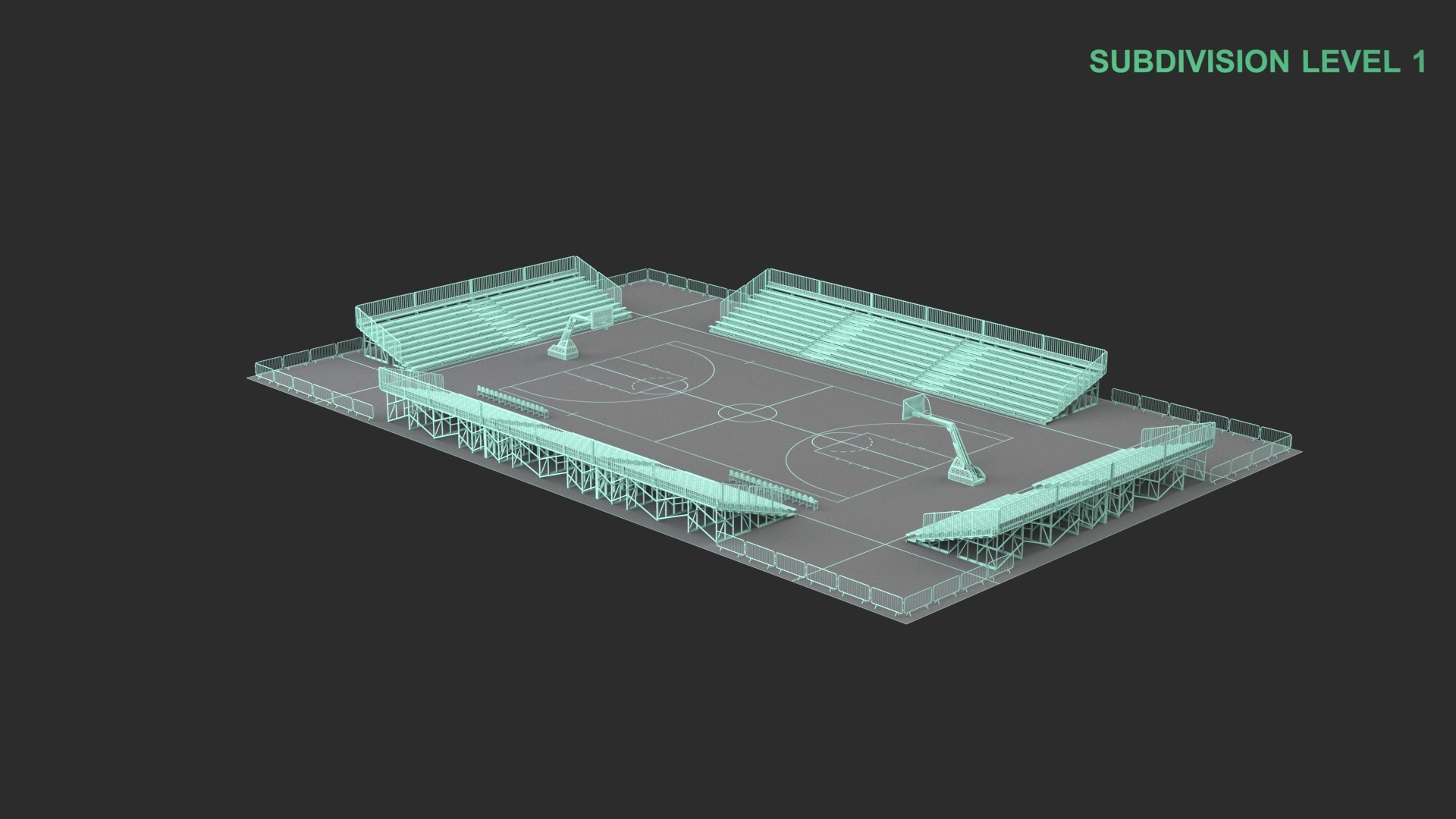 Basketball Arena 3D Model - TurboSquid 2323655
