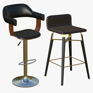 Stool Chair V271 3D model