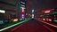 LowPoly Unreal Engine Cyber Track Environment