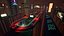 LowPoly Unreal Engine Cyber Track Environment