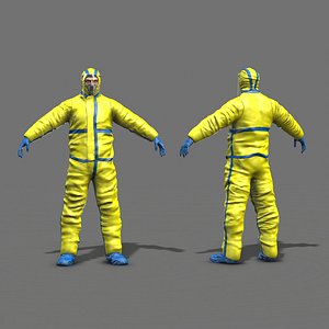 hazmat worker 3D model
