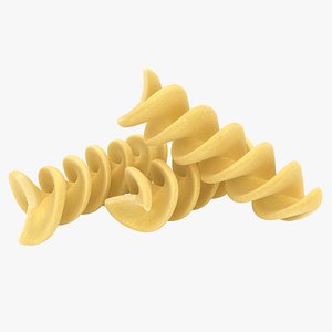 3D model realistic spiral pasta