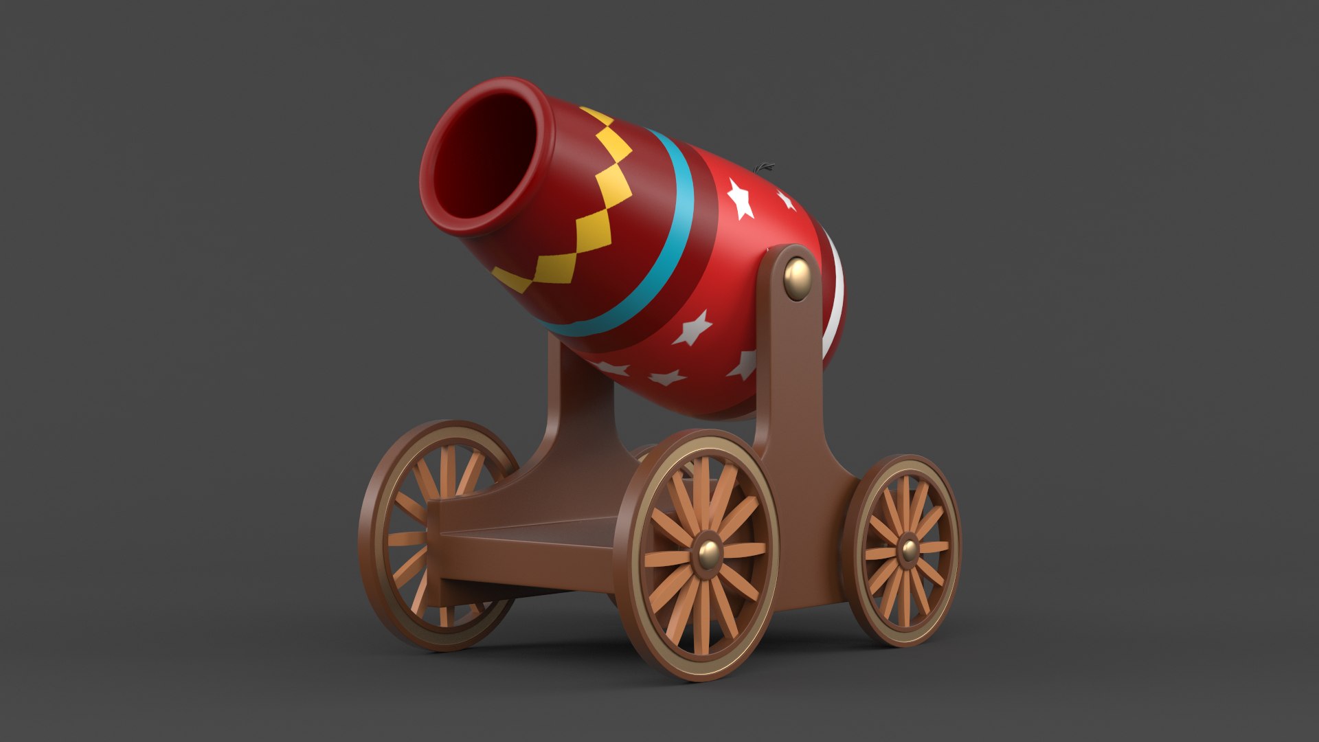 3D Circus Cannon Model - TurboSquid 2266696