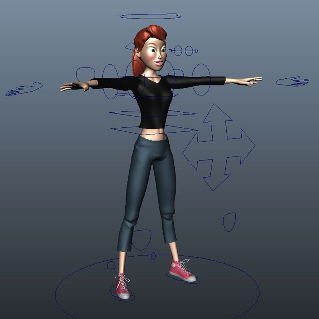  Хентай 3Д slimdog3d Imperia хентай Girl Rigged Control 3d Model