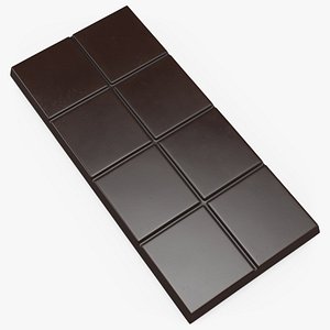 3D Dark Chocolate Bar