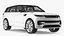 3D Light Grey Range Rover Sport SUV 2023