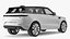 3D Light Grey Range Rover Sport SUV 2023