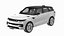 3D Light Grey Range Rover Sport SUV 2023