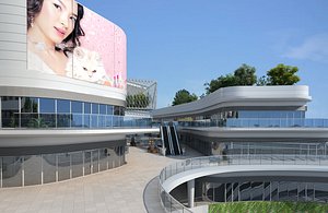 Shopping Plaza 02 3D model