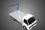 WHITE BLUE FOLDING MOUNTED BED CRANE HOIST LIFTING HAND WINCH PICKUP TRUCK TYPE H61