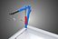 WHITE BLUE FOLDING MOUNTED BED CRANE HOIST LIFTING HAND WINCH PICKUP TRUCK TYPE H61