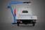 WHITE BLUE FOLDING MOUNTED BED CRANE HOIST LIFTING HAND WINCH PICKUP TRUCK TYPE H61