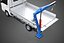 WHITE BLUE FOLDING MOUNTED BED CRANE HOIST LIFTING HAND WINCH PICKUP TRUCK TYPE H61