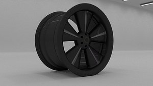 3d 3ds vehicle rims modeled