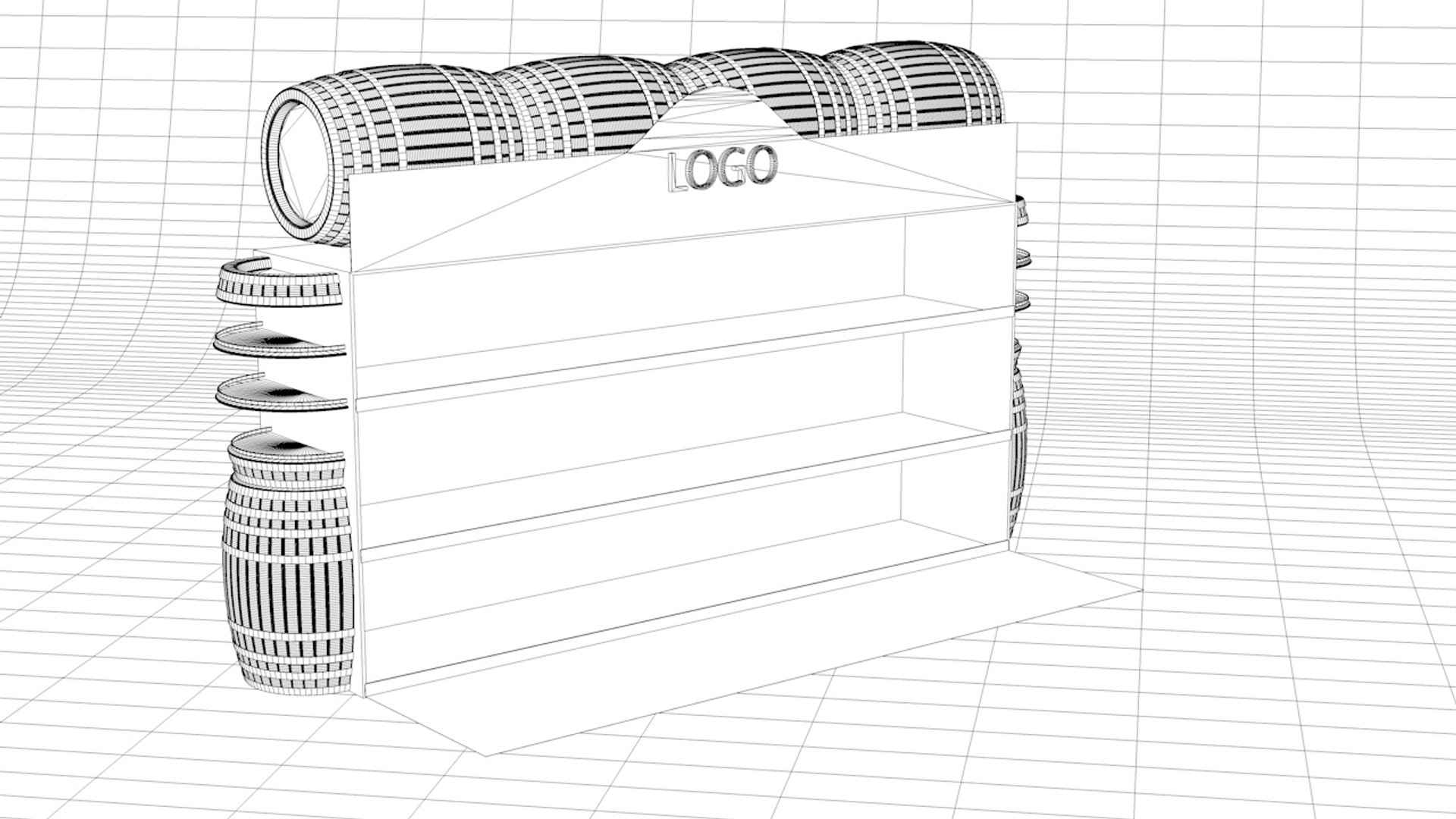 Store Shelves Dxf
