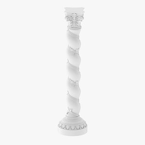 3D solomonic column model