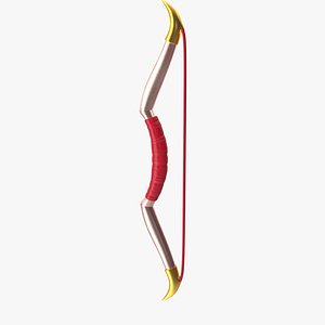Red Stylized Bow 3D