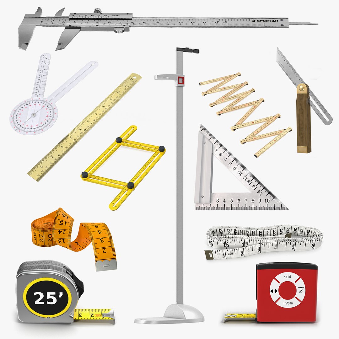 Measure Tools Collection 10 3D model preview